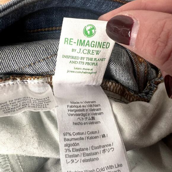 J. Crew Reimagined Women's Jeans Size 30P Toothpick Skinny Leg Dark Wash - Picture 10 of 10